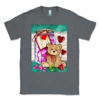 Charcoal Heather candy jar with bear  air Classic Tee - AdoDesignShop