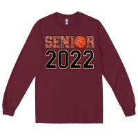 Burgundy senior basketball Long Sleeve Tee - AdoDesignShop