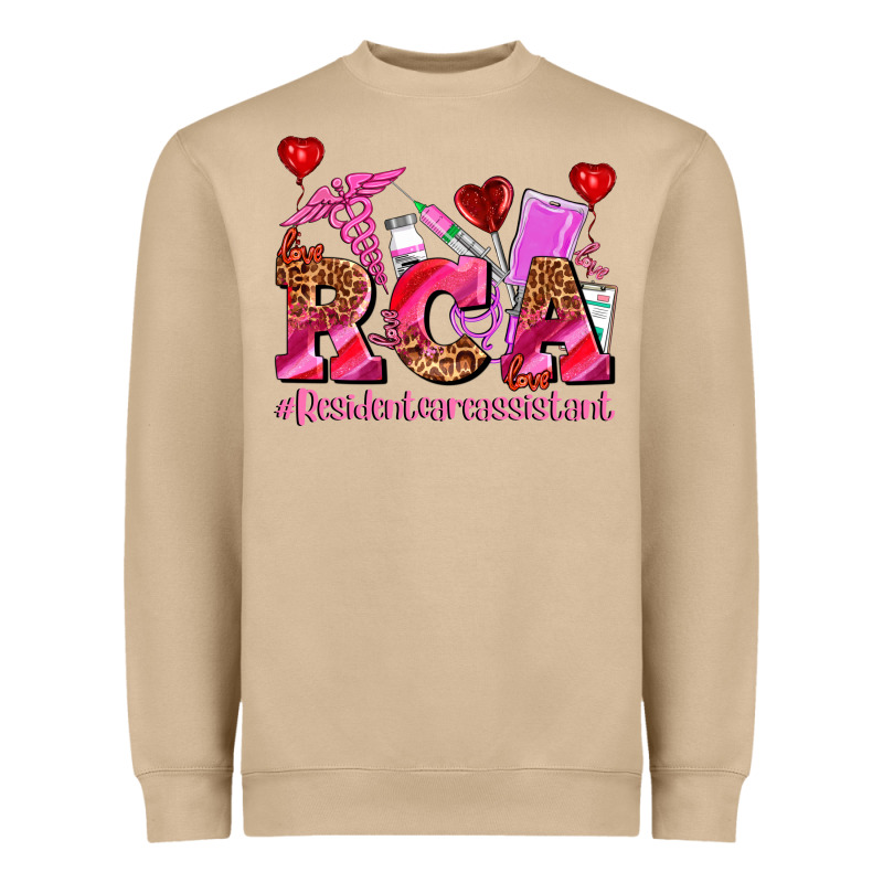 Valentines Day Rca Resident Care Assistant Heavyweight Sweatshirt by AdoDesignShop | Teevron