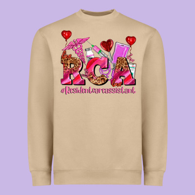 Valentines Day Rca Resident Care Assistant Heavyweight Sweatshirt Designed By Adodesignshop