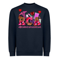 Navy valentines day rca resident care assistant Heavyweight Sweatshirt - AdoDesignShop