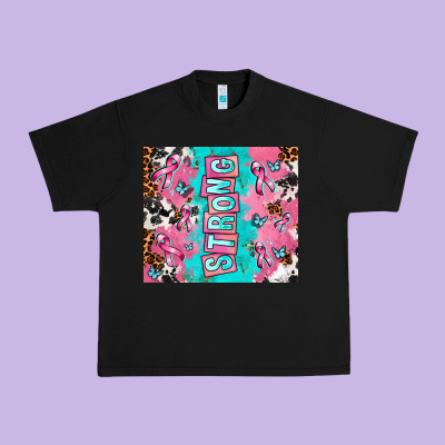 Breast Cancer Awareness Strong Urban Heavy Tee Designed By Adodesignshop