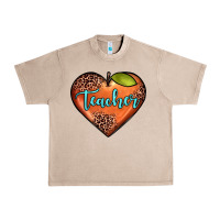 French Oak teacher heart Urban Heavy Tee - JahusDesignShop