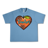 Pebble Blue teacher heart Urban Heavy Tee - JahusDesignShop