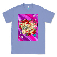 Colony Blue playing cards with pearls and glitter air Classic Tee - AdoDesignShop