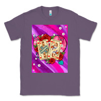 Lavender playing cards with pearls and glitter air Classic Tee - AdoDesignShop