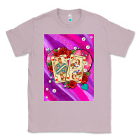 Lilac playing cards with pearls and glitter air Classic Tee - AdoDesignShop