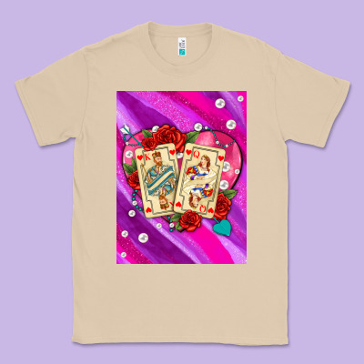 Playing Cards With Pearls And Glitter Air Classic Tee Designed By Adodesignshop