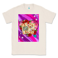 Natural playing cards with pearls and glitter air Classic Tee - AdoDesignShop