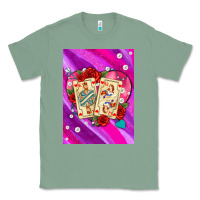 Sage playing cards with pearls and glitter air Classic Tee - AdoDesignShop