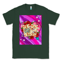 Sports Green playing cards with pearls and glitter air Classic Tee - AdoDesignShop