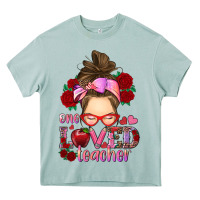 Arona one loved teacher messy bun Heavy Core Tee - RanaPortraitStore