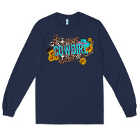 Navy western cowgirl and sunflower with hat and cowhide leopard Long Sleeve Tee - Artiststas