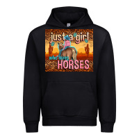 Black just a girl who loves horses Urban Hoodie - TumblerDesignByShophia
