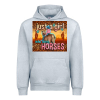 Heather Grey just a girl who loves horses Urban Hoodie - TumblerDesignByShophia