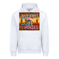 White just a girl who loves horses Urban Hoodie - TumblerDesignByShophia