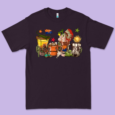 Arizona Coffee Cups Premium Tee Designed By Texasbilliewilder