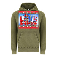 Vintage Olive love america gnome Vintage Hoodie - HRA Design Shop