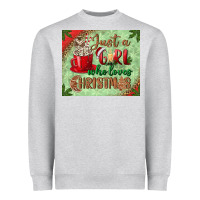 Just A Girl Who Loves Christmas Mousepad Heavyweight Sweatshirt | Teevron