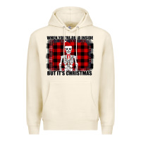 When You Re Dead Inside But It Christmas Skeleton Premium Hoodie | Teevron