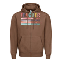 Chestnut retro teacher Zipper Hoodie - MaliasSmallBusiness