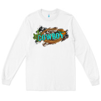 White western cowboy and hat with cactus and cowhide Long Sleeve Tee - Artiststas