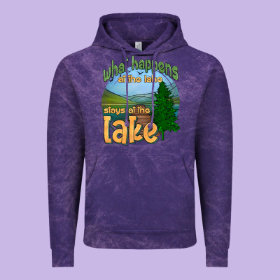 What Happens At The Lake Stays At The Lake Vintage Hoodie Designed By Hra Design Shop