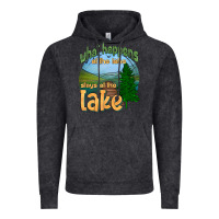 Vintage Black what happens at the lake stays at the lake Vintage Hoodie - HRA Design Shop