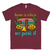 Burgundy home is where we park it Classic Tee - Artiststas