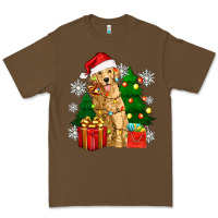 Cacao christmas golden dog Premium Tee - Zillion Design Studio