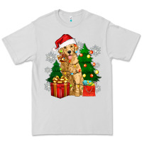 Dove Grey christmas golden dog Premium Tee - Zillion Design Studio
