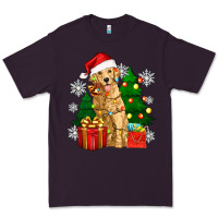 Plum christmas golden dog Premium Tee - Zillion Design Studio