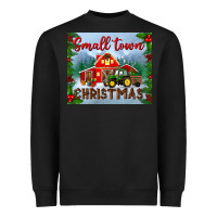 Black small town christmas mousepad Heavyweight Sweatshirt - BundleAndBundleShop
