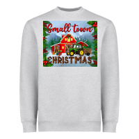 Heather Grey small town christmas mousepad Heavyweight Sweatshirt - BundleAndBundleShop