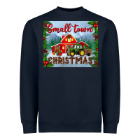 Navy small town christmas mousepad Heavyweight Sweatshirt - BundleAndBundleShop
