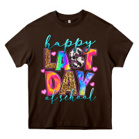 Chocolate Brown happy last day of school Heavy Core Tee - RanaPortraitStore