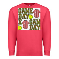 Cardinal softball uniform game day seamless pattern Premium Sweatshirt - BundleAndBundleShop