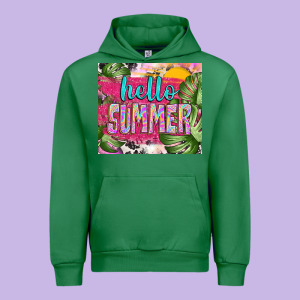 Hello Summer With Cowhide Urban Hoodie Designed By Tumblerdesignbyshophia