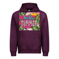 Mauve Wine hello summer with cowhide Urban Hoodie - TumblerDesignByShophia