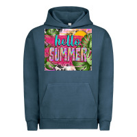Pigment Midnight Navy hello summer with cowhide Urban Hoodie - TumblerDesignByShophia