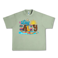 Oil Green stay salty Urban Heavy Tee - AdoDesignShop