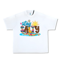 White stay salty Urban Heavy Tee - AdoDesignShop