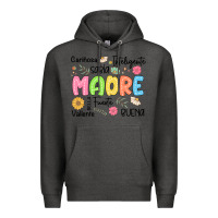 Charcoal Heather madre spanish mothers day Premium Hoodie - JahusDesignShop