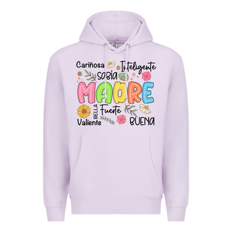 Madre Spanish Mothers Day Premium Hoodie by JahusDesignShop | Teevron