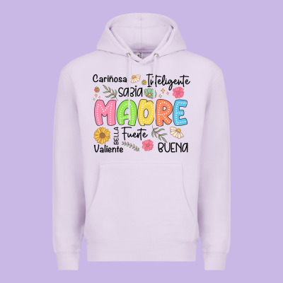 Madre Spanish Mothers Day Premium Hoodie Designed By Jahusdesignshop