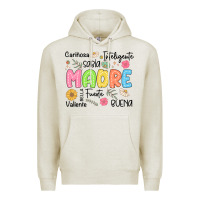 Oatmeal Heather madre spanish mothers day Premium Hoodie - JahusDesignShop