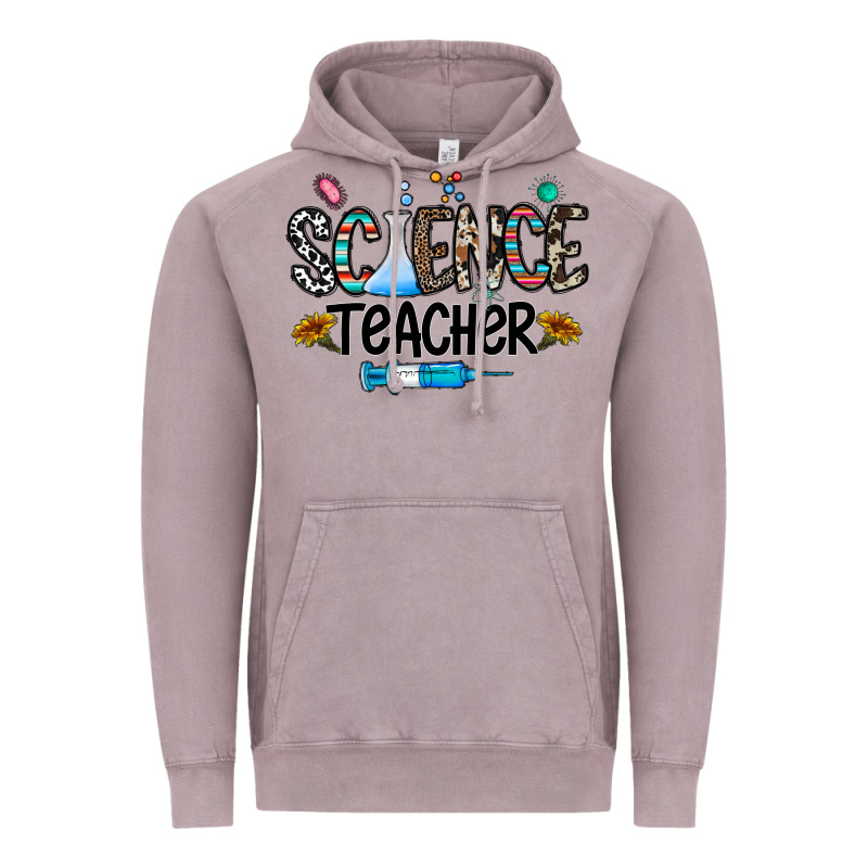Science Teacher Vintage Hoodie by CowhideDigitalArt | Teevron