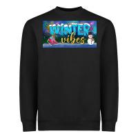 Black winter vibes license plate Heavyweight Sweatshirt - BundleAndBundleShop