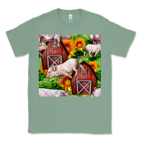 Sage Mama And Baby Pig Classic Tee - BundleAndBundleShop