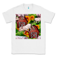 White Mama And Baby Pig Classic Tee - BundleAndBundleShop